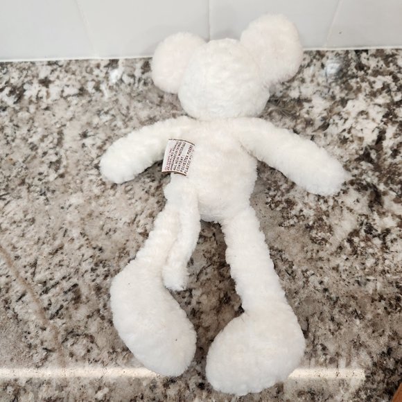 Gund Brie White Mouse Plush Beanbag - Picture 2 of 3